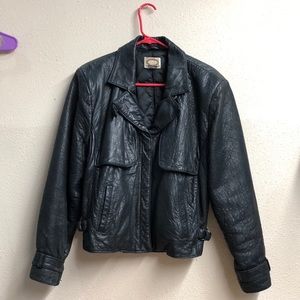 VTG BANANA REPUBLIC LEATHER JACKET